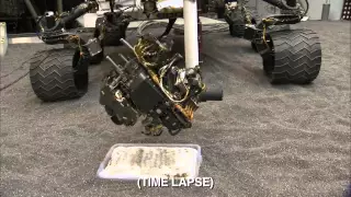 Curiosity Rover Sampling System Scoop Test