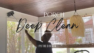 PORCH DEEP CLEANING | AMAZON PATIO DECOR