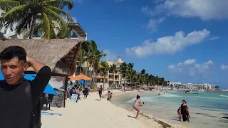 Jan 22 2023 Playa Del Carmen Beach Walk 4K Mexico