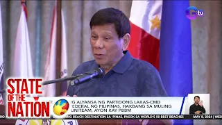 Paglagda ng alyansa ng partidong Lakas-CMD at partido Federal ng Pilipinas, hakbang sa... | SONA