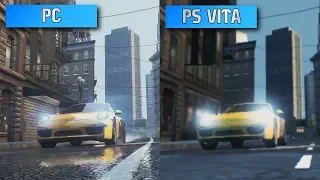 Need for Speed Most Wanted (2012) [PS VITA vs PC] graphic comparison