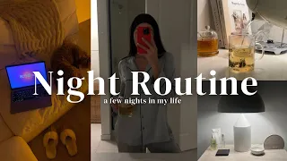 night routine vlog | a few nights in my life, cooking at home, going out to dinner + new habits