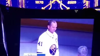 2019 Buffalo Sabres 50th Anniversary Captins Ceremony.