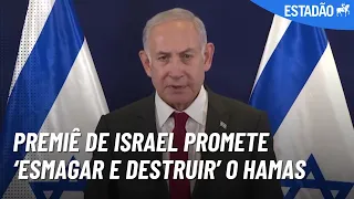 ‘Todo membro do Hamas é um homem morto’, diz Netanyahu, enquanto Israel reúne tropas perto de Gaza