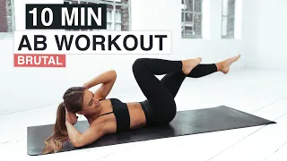 10 MIN BRUTAL AB WORKOUT TO GET RIPPED ABS | No Equipment, Home Workout