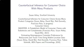 Large-scale Models of Consumer Choice and Counterfactual Inference