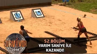 Yarım saniyelik farkla kazanıp turu geçti! | 52. Bölüm | Survivor 2018