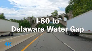 Interstate 80 Westbound from Wayne to Delaware Water Gap Dunnfield Creek Trailhead NJ i80