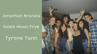 Jonathan Brandis, Soleil Moon Frye, & Tyrone Tann at a party :p