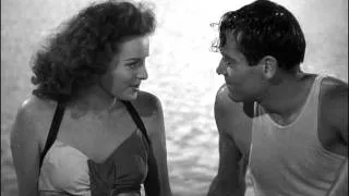 Maureen O'Hara in "Immortal Sergeant" (1943) - scene at the lake