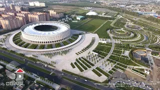 Аэросъемка стадиона "Краснодар"/Aerial view of the stadium "Krasnodar"