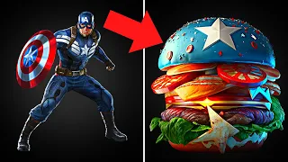 AVENGERS but BURGER-VENGERS 💥 All Characters