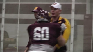 OL Coach Derek Frazier Mic'd Up - April 6, 2017