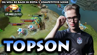 OG.TOPSON PRACTICING FOR 3RD MAJOR, MID ELDER TITAN vs PRO MEEPO SPAMMER !