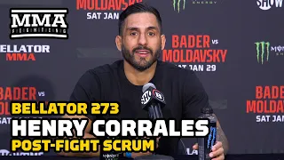 Henry Corrales Reacts To Unfortunate Ending Of Decision Win, Last Fight Of Contract | Bellator 273