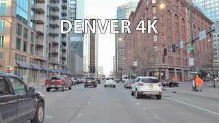 Denver 4K - Mile High City - Driving Downtown