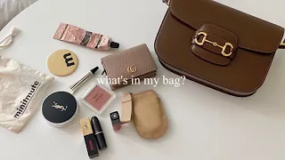 (eng) What's in my bag? 왓츠인마이백 | 구찌 1955 홀스빗 숄더백