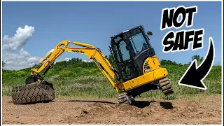 What NOT to do in a Mini Excavator | Heavy Equipment Operator