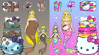 DIY Paper Crafts | Poor VS Rich Mermaid Birthday Party + More Nursery Dress Up | Dolls Beauty