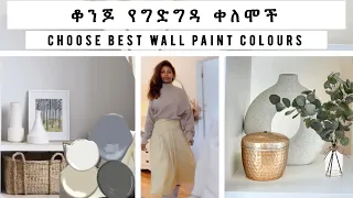ጥሩ የግድግዳ ቀለም ልምረጥ /Best & popular wall paint colours BetStyle 21 May 2022
