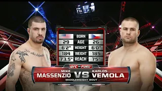 UFC Karlos “Terminátor” Vémola vs Mike Massenzio FULL FIGHT