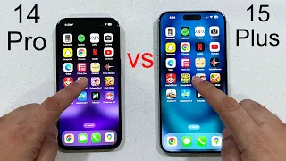 iPhone 15 Plus vs 14 Pro - Speed test