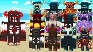 The Blood Warden Vs All Warden Plus (Anniversary Edition) / Minecraft Mob Battle