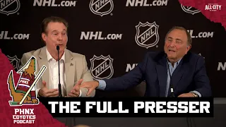 Alex Meruelo, Gary Bettman Address Arizona Coyotes Relocation To Utah