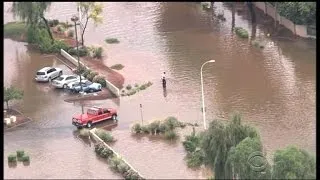 Parts of Arizona underwater after record rainfall, flooding