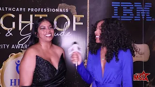 Interview with Erica Mills on red carpet at HHCP Awards | Jean Alon Media