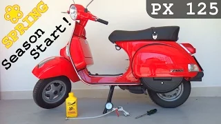 Vespa PX125 ❀ Spring ❀ What I do before starting the season