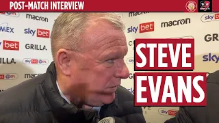 Steve Evans' reaction | Stevenage 1-1 Exeter City