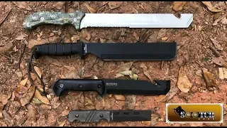 Urban Tactical Knife Comparison BK-3, Ontario SP-8, Ontario QAB & Camillus Carnivore