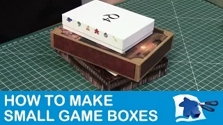 How to Make Small Game Boxes - Dining Table Print & Play