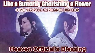 Sub Esp | Butterfly cherishing a flower《若花怜蝶》| Heaven Official's Blessing【天官赐福】Animación 3D