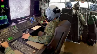 Inside AC-130 Super Advanced Cockpit Demolishing Targets From The Air