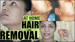 EGG Facial Hair Removal At Home Permanently | SuperPrincessjo