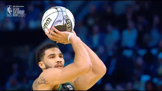 Jayson Tatum Pump Fakes During 3-Point Contest