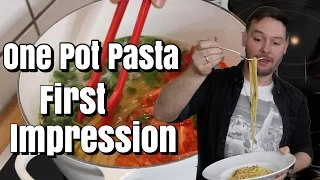 ONE POT PASTA | FIRST IMPRESSION KOCHVIDEO | FUNKTIONIERT DAS WIRKLICH?! | Florian Mennen