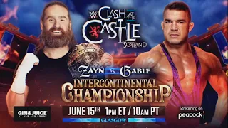 Simulacion Clash At The Caste : Chad Gable VS Sami Zayn