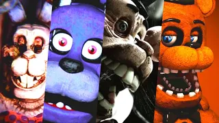 ALL JUMPSCARES FNAF 1 2 3 4 SL,FFPS, HW,AR SB + FNAF JRS