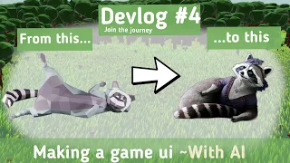 Making a game UI with AI (stable diffusion)  - Devlog #4