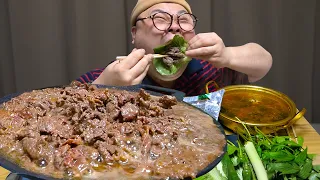 너무 맛있어서 입천장 다 까지게 만든 한우소불고기│Korean beef bulgogi Mukbang Eatingshow