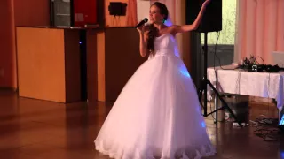 невеста поёт жениху - волшебный голос