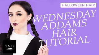 Halloween Hair: Wednesday Addams