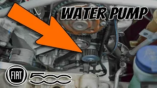 How to replace a Fiat 500 water pump and cam belt, timing belt.