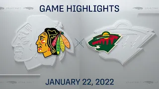 NHL Highlights | Blackhawks vs. Wild - Jan 22, 2022