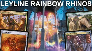 TASTE THE RAINBOW! Modern Rainbow Rhinos. Leyline of the Guildpact Domain Zoo Cascade Elementals MTG