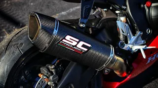 BEST CBR1000RR Exhaust Sound? SC Project Exhaust + Akrapovic Header