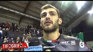Sir Perugia - Milano. 3-0. Intervista a Russell